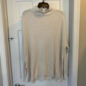 Sonoma Oatmeal Colored Mock Turtleneck Sweater